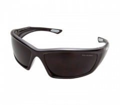 Robson - Black Frame / Polarized Smoke Safety Glasses