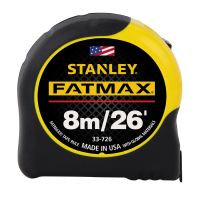 Stanley 8m/26 ft FATMAX® Metric/Fractional Tape Measure
