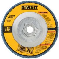 DeWalt 4-1/2" x 5/8"-11 60 Grit Zirconia Angle Grinder Flap Disc
