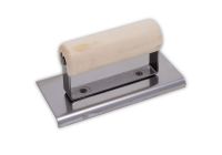Marshalltown 6" x 3" Stainless Steel Edger with Wooden Handle