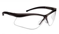 "Warrior” EP100 Series Safety Glasses - Black Frame, Clear Lens