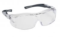 DSI “OTG Extra” EP750 Series Safety Glasses - Black Frame, Clear Lens
