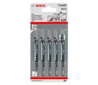 5 pc. 4 In.6 TPI Speed for Wood T-Shank Jig Saw Blades