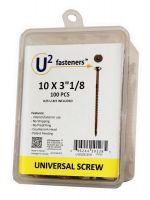 U2 Fasteners #10 x 3-1/8" Universal Screws, T-25U Drive - 100 Pack